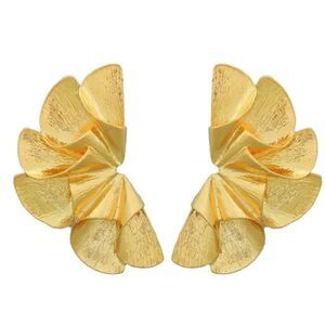 Flower statement earrings N48